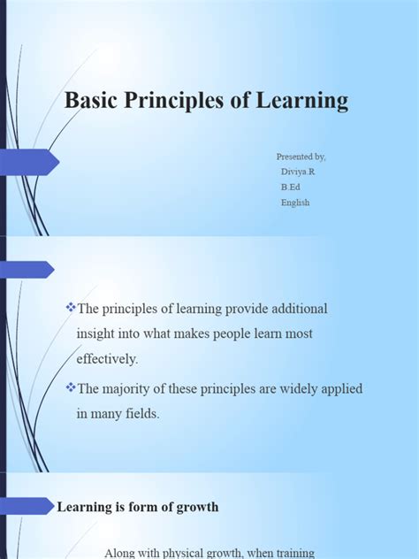 Principles of Learning 的图像结果