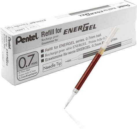Pentel EnerGel LR7 Ultra Smooth Refill - 0.7 mm (Red, Pack of 20) By ...