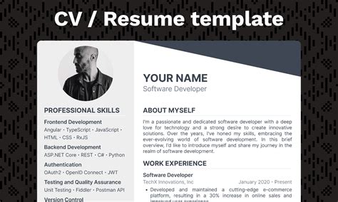 CV / Resume template | Figma