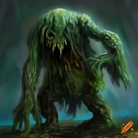 DnD shambling mound on Craiyon