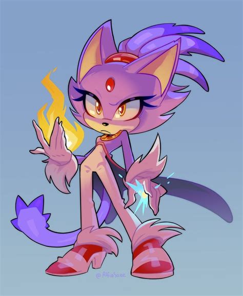 Artist: AlfiaSaee on Twitter ☆ | Blaze the cat