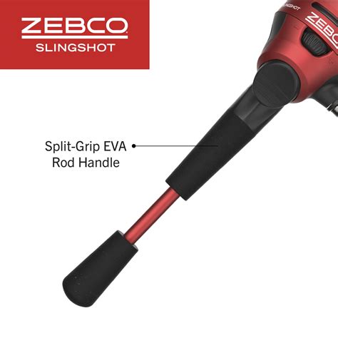 Snapklik.com : Zebco Slingshot Spincast Reel And Fishing Rod Combo, 5-Foot 6-Inch 2-Piece ...
