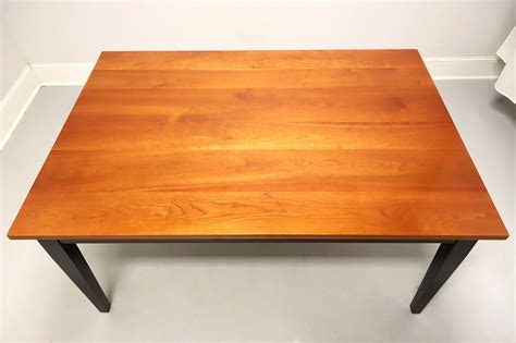 Robert Bergelin Custom Solid Cherry Mission Dining Table with Ebony ...