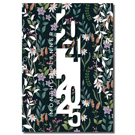2024-2025 Monthly Planner, 7"x10", 100lb Cover, Spiral Bound, 2 Year ...