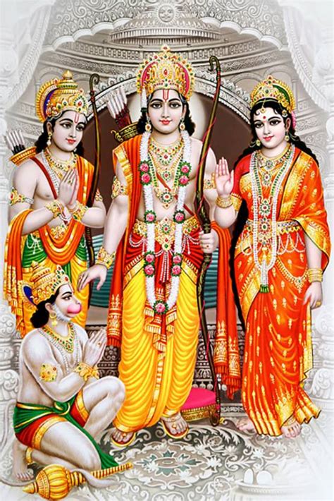 Shri Ram Darbar Poster Sparkle Coated Self Adhesive Fine Art Print ...
