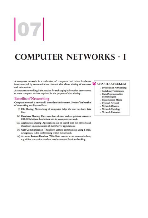 7. Computer Networks - I - computer science - Studocu