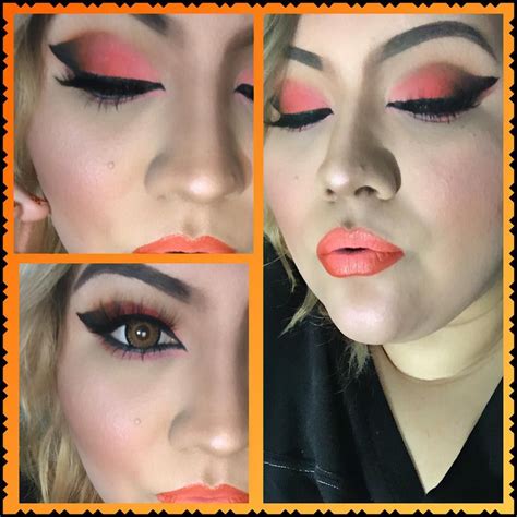 Image result for All Orange Makeup Tutorial