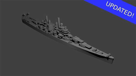 US Baltimore Class Cruiser Warship 3D model 3D printable | CGTrader