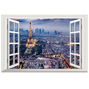 DNVEN 24 inches x 16 inches 3D Full Colour High Definition London Paris ...