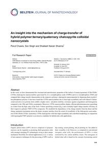 An insight into the mechanism of charge-transfer of hybrid polymer ...