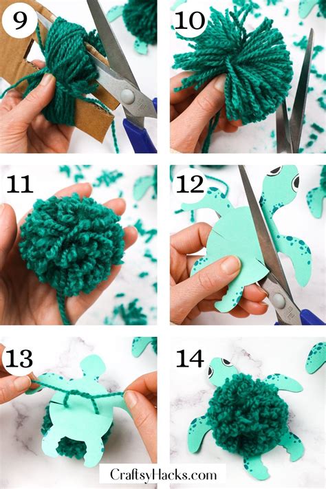 The Cutest Yarn Turtle Craft | Turtle crafts, Camping crafts, Diy ...