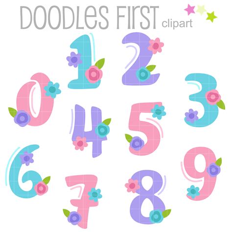 Cute Number Clip Art