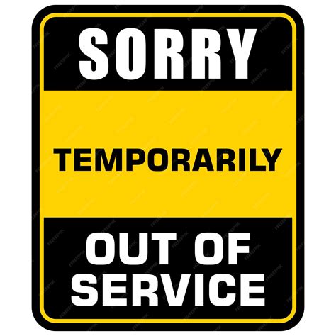 Sorry Out Of Service