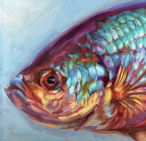 Fish art | Art inspiration painting, Art painting, Original fine art