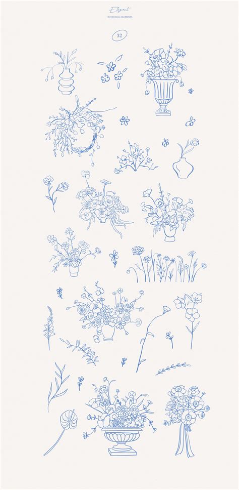 Romantic & monochrome collection, an Illustration by nathalieclaire ...