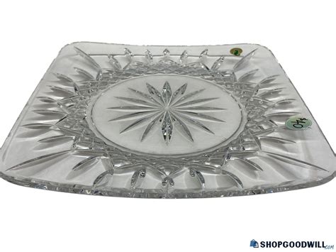 Waterford Square Crystal Plate Made In Ireland | ShopGoodwill.com
