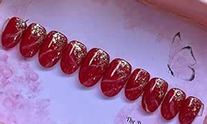 Buy AMOK STORE Press On Fake Nails 12 Pcs Jelly Glue on False Nails for ...