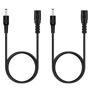 Fancasee 2 Pack 3 ft 3.5mm x 1.35mm DC Power Extension Cable Male to ...