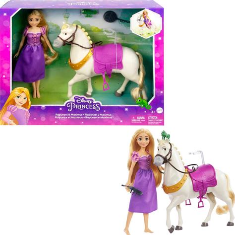 Buy Mattel Disney Princess Rapunzel Fashion Doll & Maximus Horse Set ...