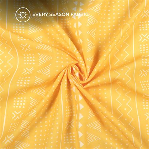 Mustard Yellow Traditional Digital Print BSY Crepe Fabric – Fabcurate