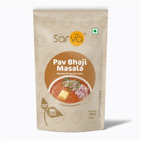 Buy Pav Bhaji Masala - Chowpatty Style Online - Sarva Foods