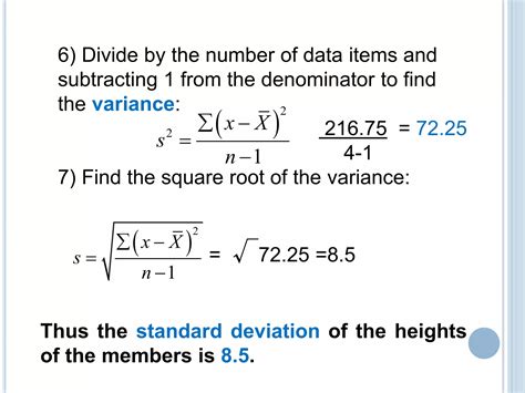 Variance & standard deviation | PPTX