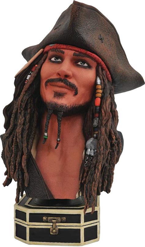 Legends In 3D POTC Jack Sparrow 1/2 Scale Bust : Amazon.in: Toys & Games