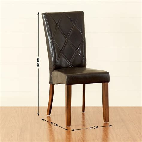Buy Oscar Set of 2 Faux Leather Dining Chairs - Brown from Home Centre ...