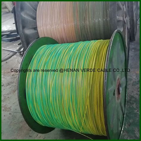 16mm2 70mm2 Bare Copper Yellow Green Colored PVC Insulated Earth Cable ...