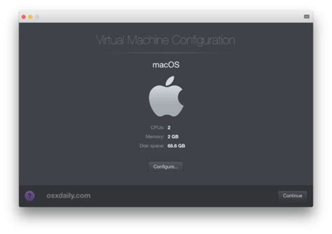 Mac OS Virtual Machine 的图像结果