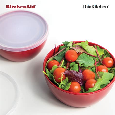 Buy Kitchenaid 4 Pc Prep Bowls With Lid Empire Red 4 Pc Set Online at ...