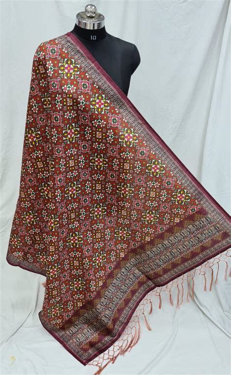 AL Zarna Silk Digital Printed Dupattas For Single By AL - ashdesigners.in