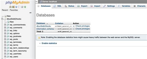 Image result for PHPMyAdmin Database Management