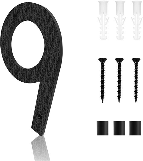 Amazon.com: 10 Inch Address Numbers for House | Large Floating Black House Numbers | Outside ...
