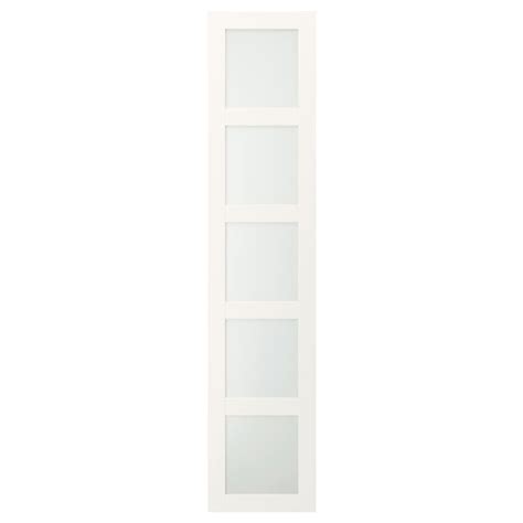BERGSBO door, frosted glass/white, 50x229 cm (191/2x903/8") - IKEA