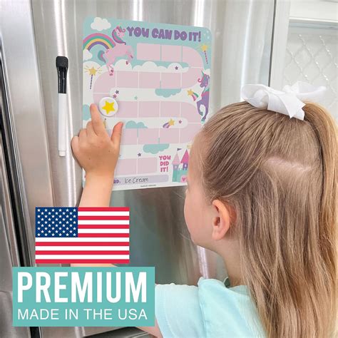 Hadley Designs Magnetic Unicorn Reward Chart for Kids - Promotes India ...