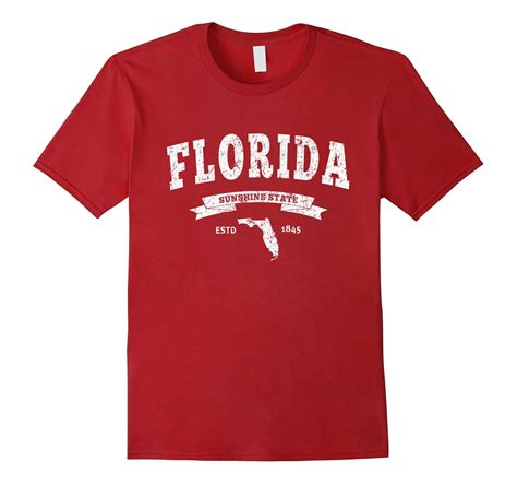 Vintage Florida Shirt Distressed Tee – FL Sunshine State-Art – Artvinatee