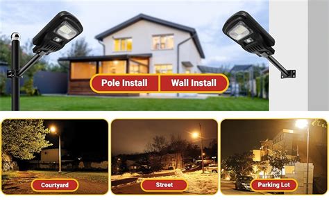 Epyz 50 Watt Solar Street Light Outdoor with Remote 40 Led Motion ...