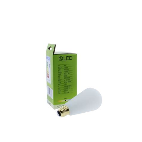 Dimmable LED Bulb Edison ST64 E27 6W 4000K White Matt - CristalRecord