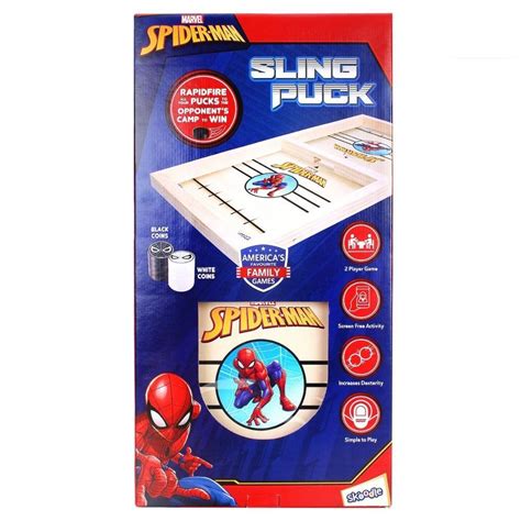 Skoodle Spider Man Sling Puck Game — Toycra