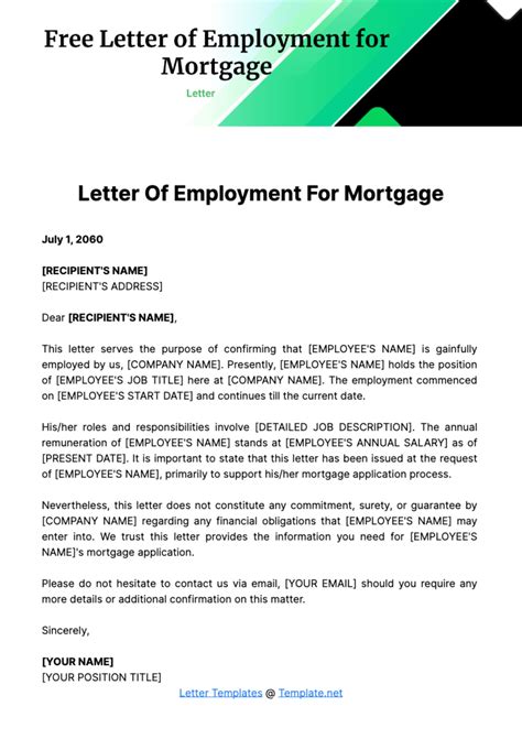 Mortgage Verification Letter Sample