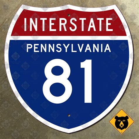 Pennsylvania Interstate 81 highway marker - Signs by Jake