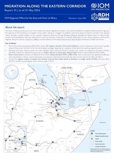 Migration Along the Eastern Corridor (May 2024) | Displacement Tracking ...