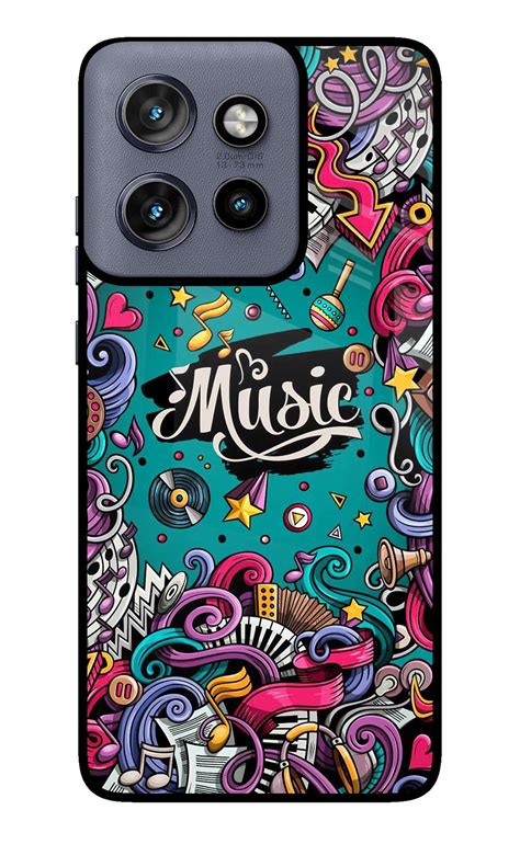 Buy Now Music Graffiti Glass Case for Moto Edge 50 Neo Online | Casekaro