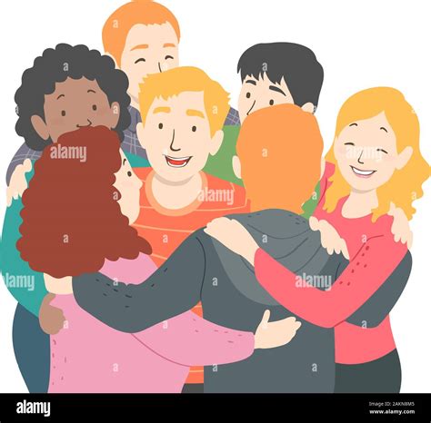Group Hug Clip Art