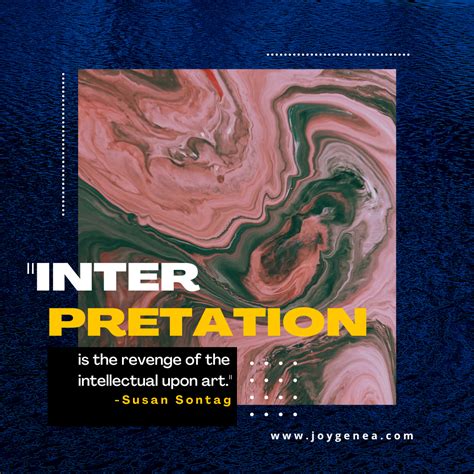 Inspirational Quote From Susan Sontag - Solutions By JoyGenea