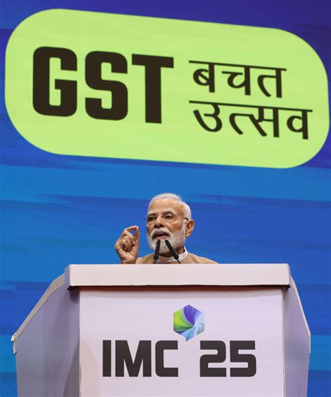 Prime Minister Shri Narendra Modi addresses the India Mobile Congress 2025