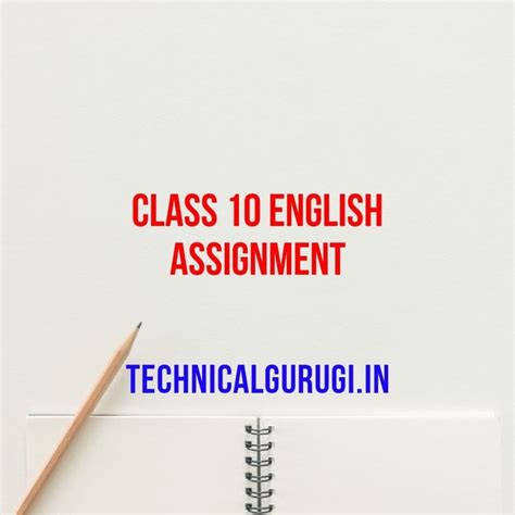 Image result for Assignment Class New 10 Week 5 English First