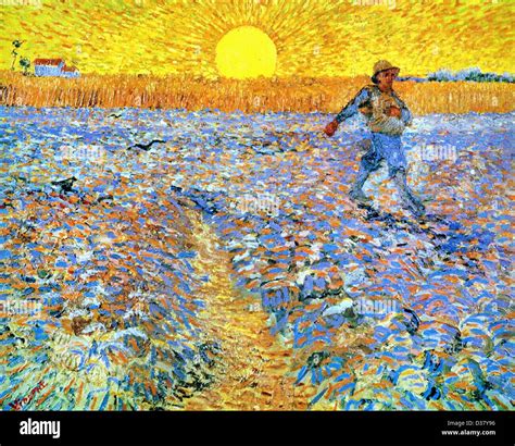 Vincent van Gogh, The Sower (Sower with Setting Sun). 1888. Post ...