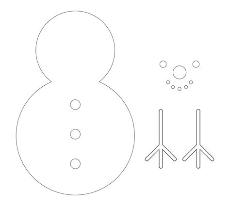 6 best printable snowman cut out pattern – Artofit